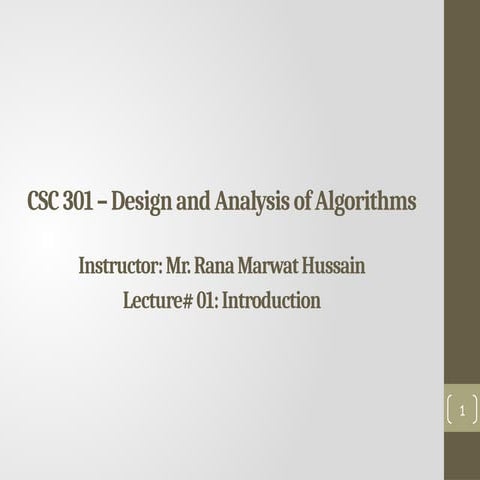 Data Structures and Algorithm Analysis | PPT