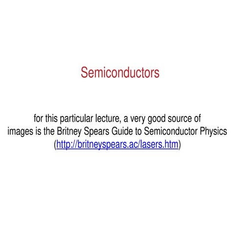 Comprehensive Introduction to Semiconductor Physics and Devices | PPTX