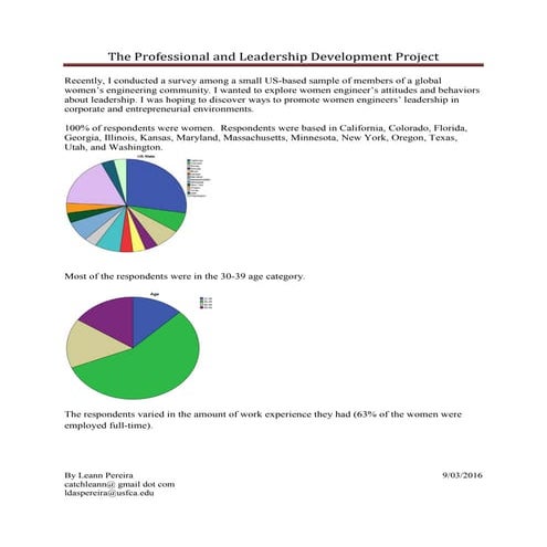 Initial Findings from Survey on Leadership Development in a Women's Engineeri...