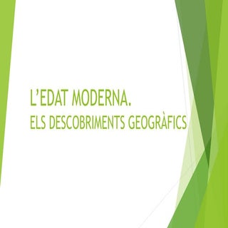 L’edat moderna