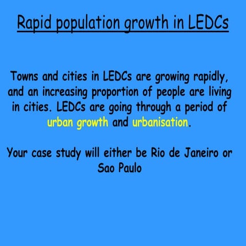 LEDC Rapid Growth