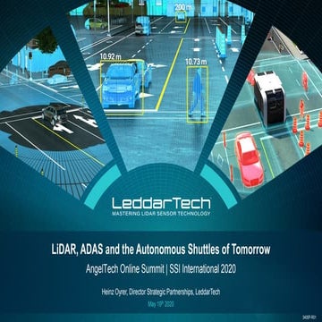 LiDAR, ADAS and the Autonomous Shuttles of Tomorrow