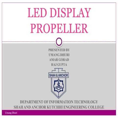 Led display propeller