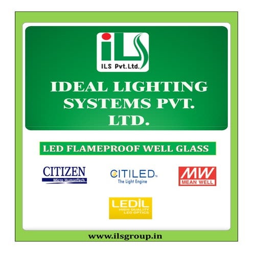 Led flp well glass