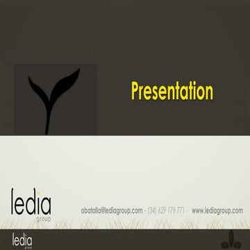 ledia group company presentation