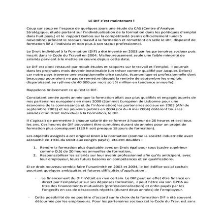 Le dif cest maintenant