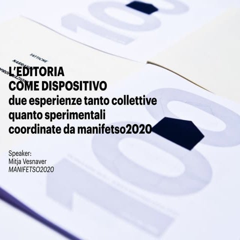 L'editoria come dispositivo