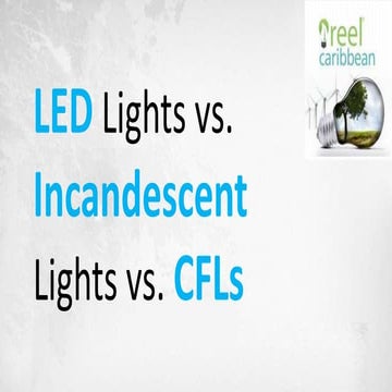 LED Lights VS. Incandescent Lights VS. CFLs