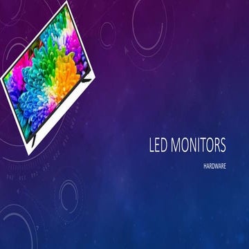 Led monitors