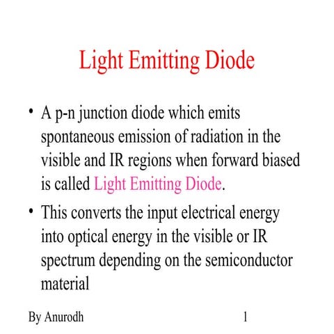 Led pin diode