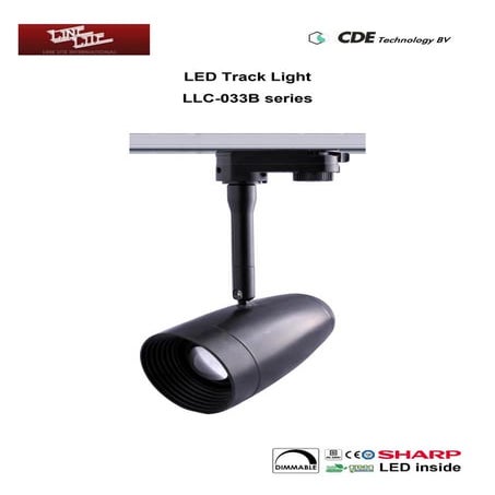Led track light 033 b series tunable lens