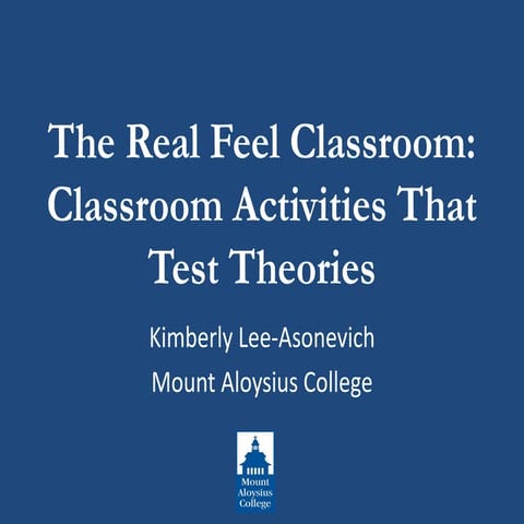 Kimberly Lee-Asonevich - The Real Feel Classroom: Classroom Activities That T...