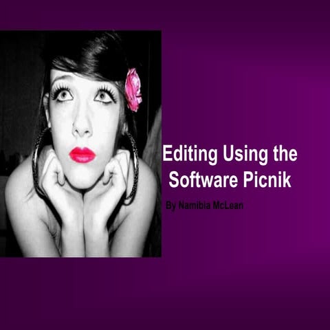 Editing Using the Software Picnik