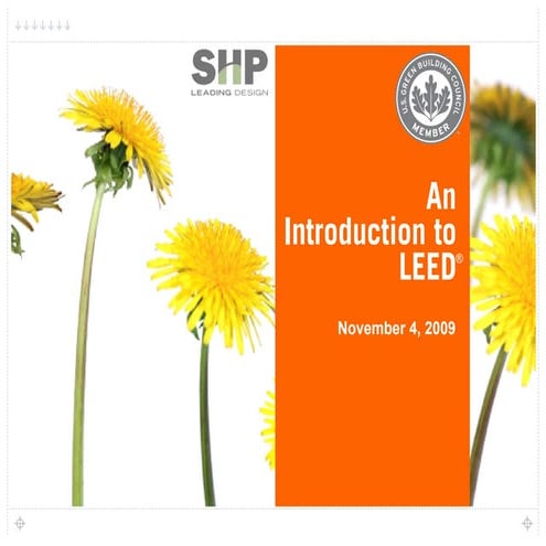 An Introduction to the LEED Rating Systems