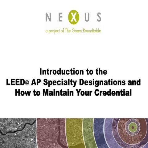 Webinar: Become a LEED AP & Maintain Your Credential