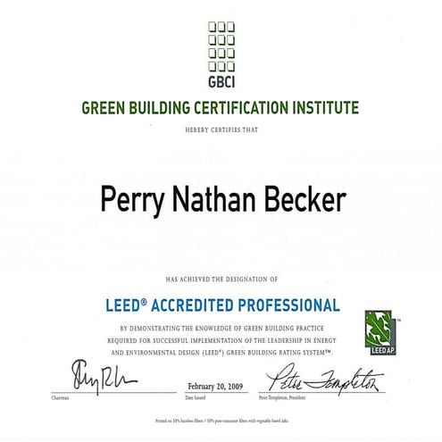 Perry Becker, Sr. designer at perlman architects at Perlman architects
