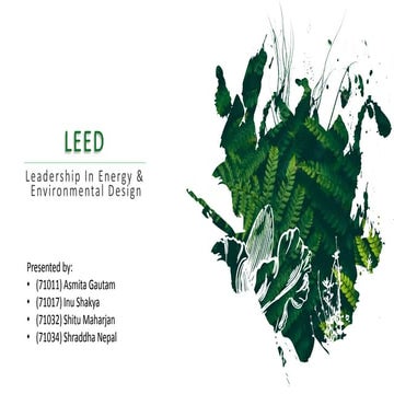 Leed rating system with case study
