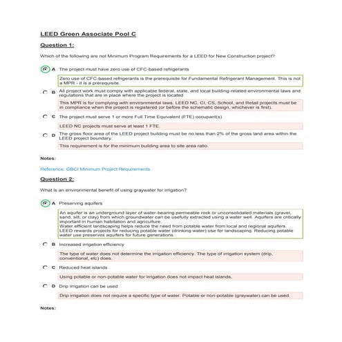 LEED-Green-Associate Testantworten