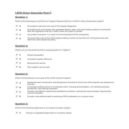 LEED-Green-Associate Praxisprüfung