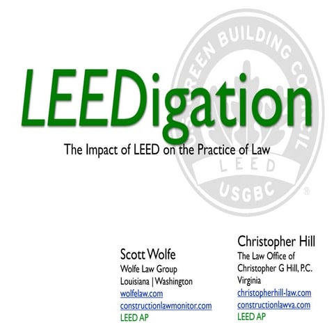 The business case for leed certification | PPTX