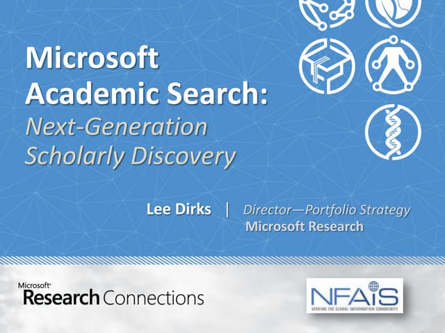 Microsoft Academic Search Overview ...