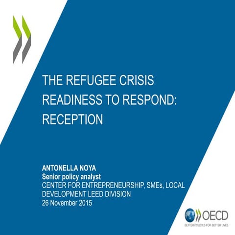 The refugee crisis readiness to respond - Antonella Noya