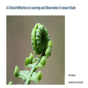 Lesson Study - developing a complexity view