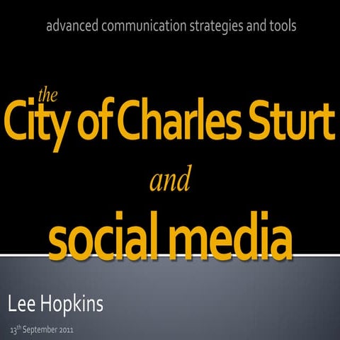 City of Charles Sturt and social media