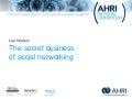 The secret business of social networking: AHRI 2009 Conference