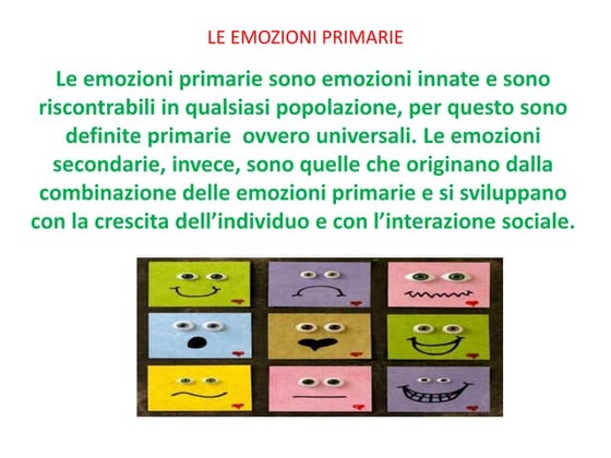 Alla scoperta delle emozioni power point | PPT