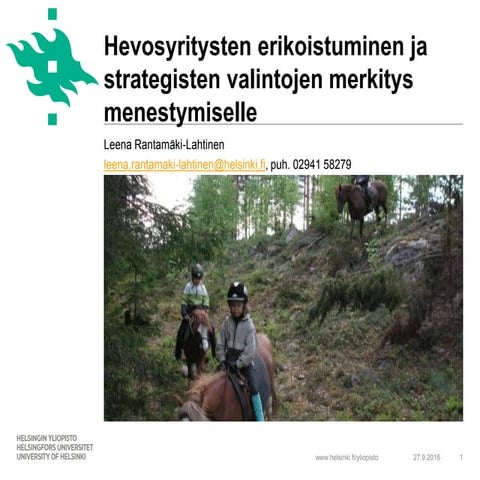 Miten ennakoida muutoksia ja trendejä/ Pasi Rikkonen, Luonnonvarakeskus ...