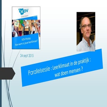 VOV-pitstop september 2015: presentatie Philip Lievens