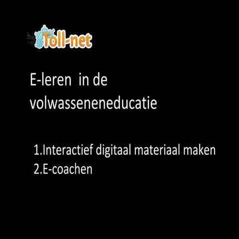 Toll-net voorstelling leerpad Xerte