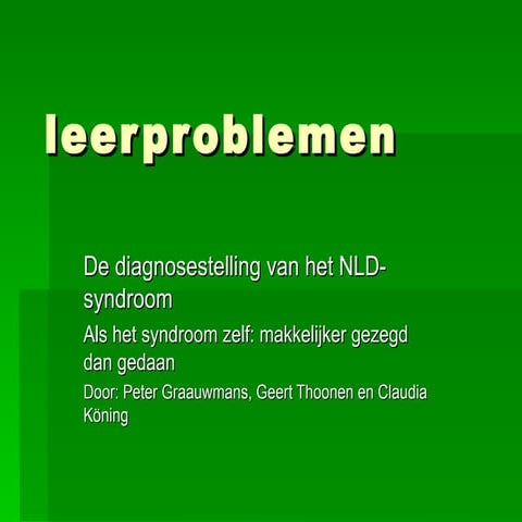 Leerproblemen
