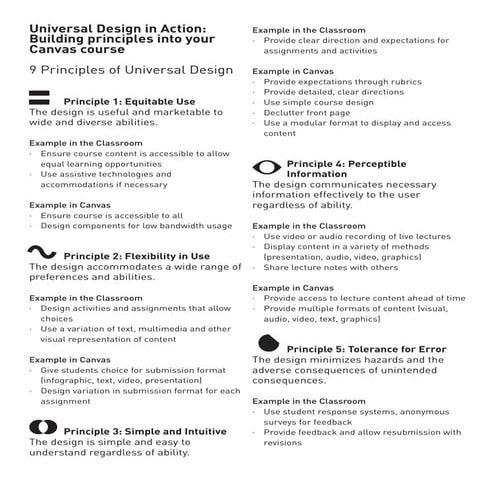 Universal Design in Action: Building principles into your Canvas course