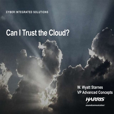 Can I Trust the Cloud?