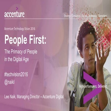 Overview of the Accenture Technology Vision 2016 for South Africa