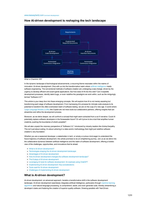 How AI, Cloud, and DevOps Are Transforming Custom Software Development ...
