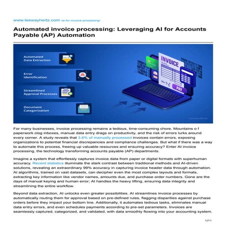 leewayhertz.com-Automated invoice processing Leveraging AI for Accounts Payab...