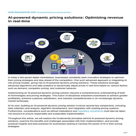 leewayhertz.com-AI-powered dynamic pricing solutions Optimizing revenue in re...