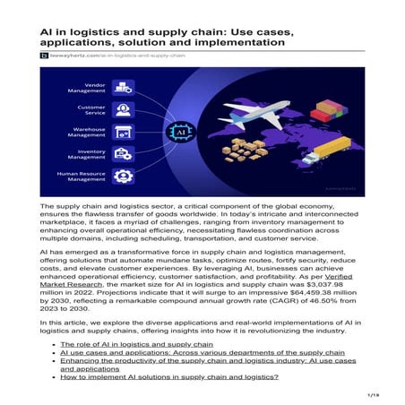 AI in Supply Chains | PPTX