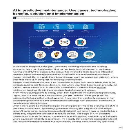 leewayhertz.com-AI in predictive maintenance Use cases technologies benefits ...