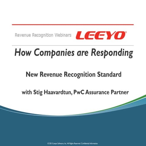 Leeyo and PwC Webinar on IT Impact of ASC 606 Revenue Recognition Rules