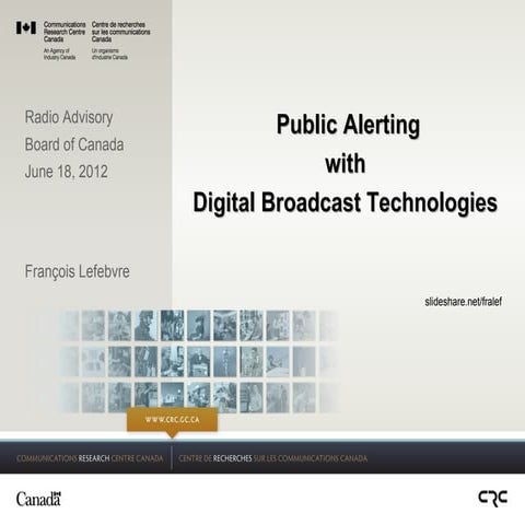 Public Alerting with Digital Broadcast Technologies
