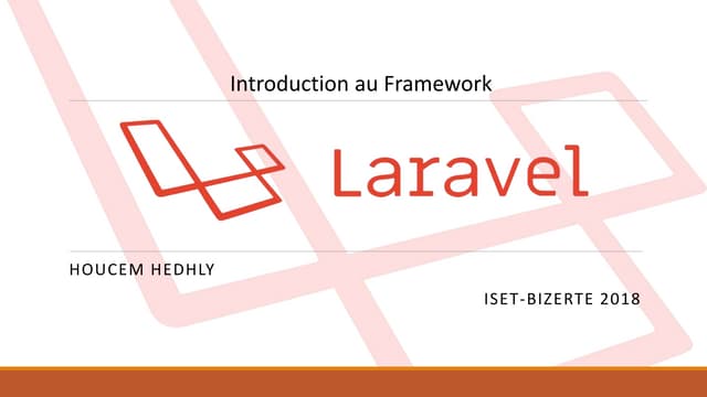 Introduction au Framework Laravel