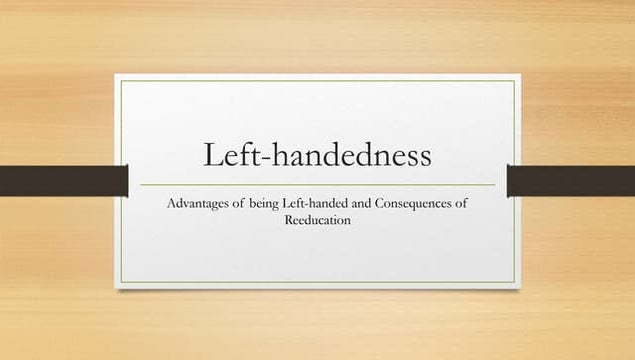 20 Ways Being Left-Handed Impacts Your Health – NRCBF