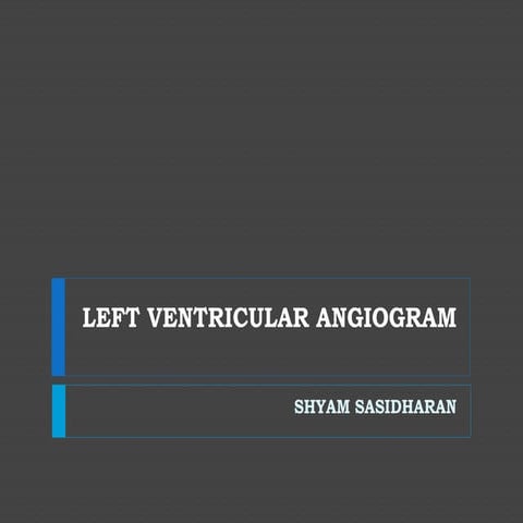 Left ventricular angiogram (1)