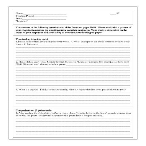 Legacies | PDF