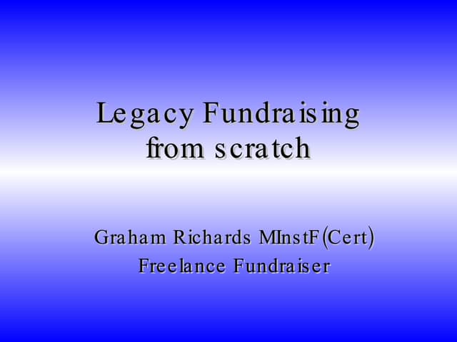 Legacies From Scratch Presentation   Sheffield Hallam Sept 09