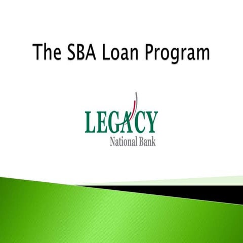 SBA Loans for Small Business